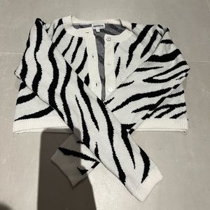 superdown cropped cardigan